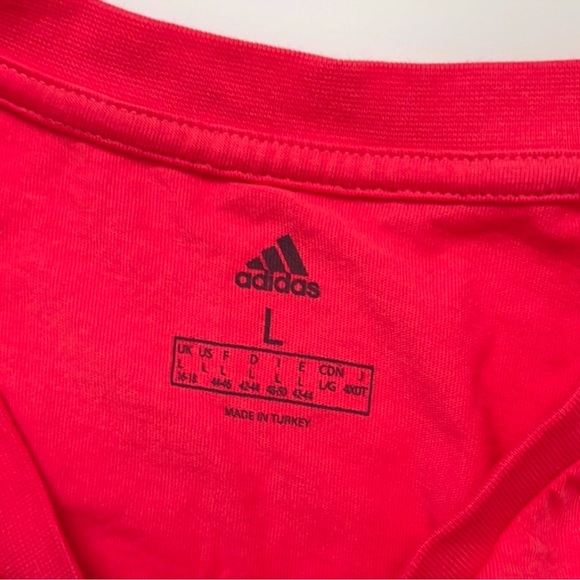 NWOT adidas coral pink tee - Picture 2 of 2